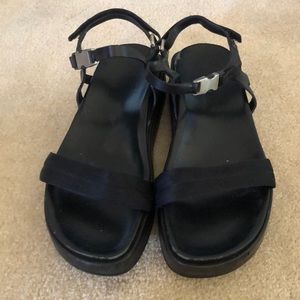 Authentic used black Prada sandals